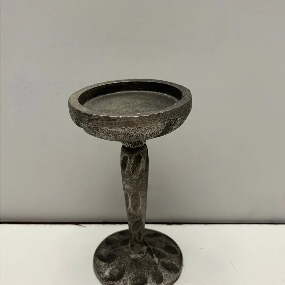 Silver color candle holder